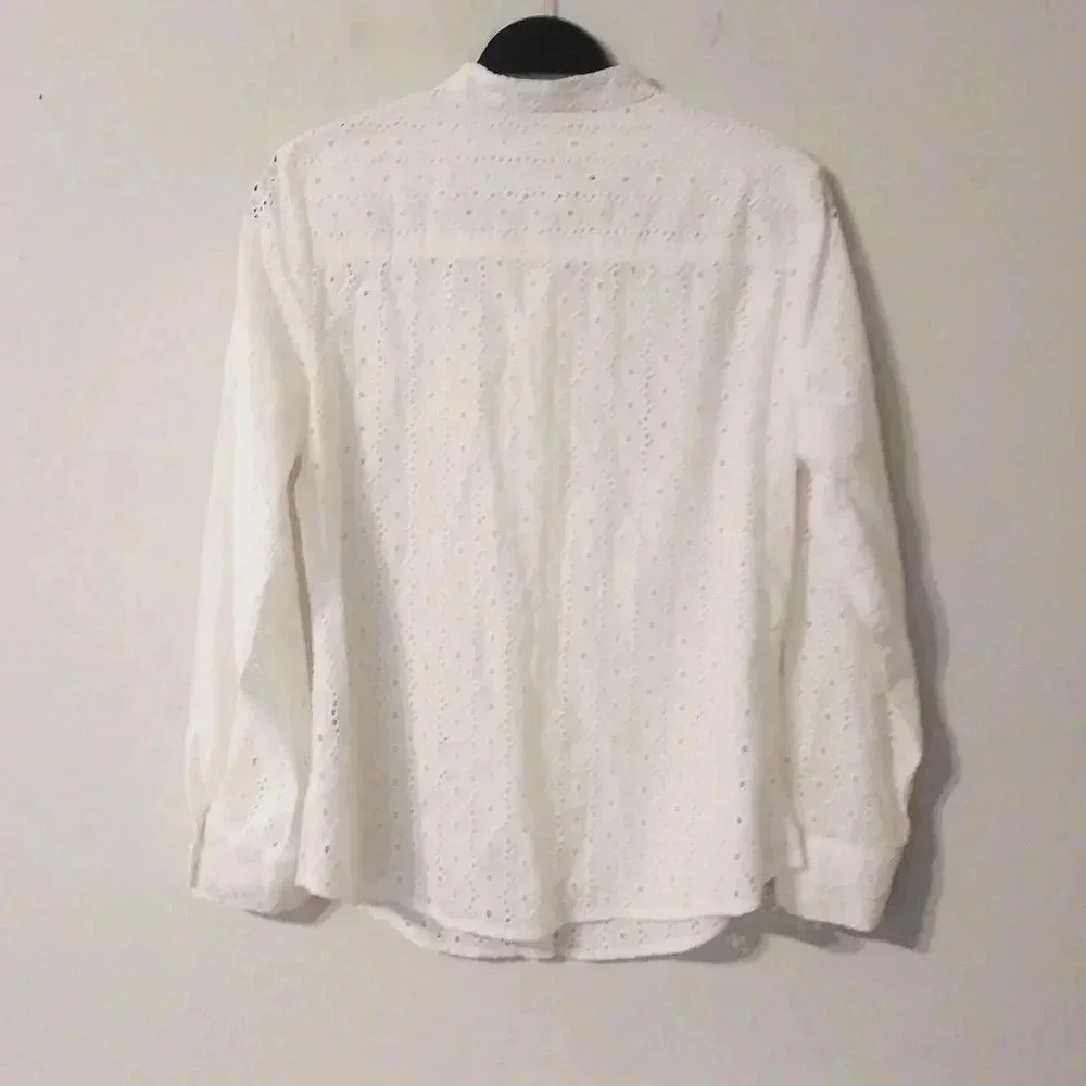 Ruby Rd. Eyelet‎ Ruffle Top
